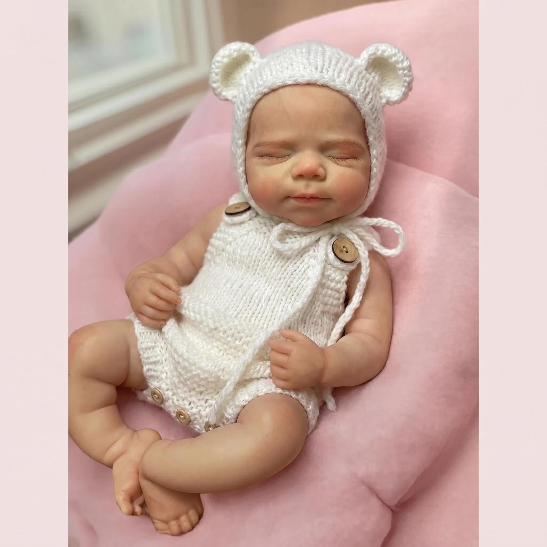 12 Q-Elastic White Sweater Romper Doll - Realistic Children s Christmas Gift 30 cm как