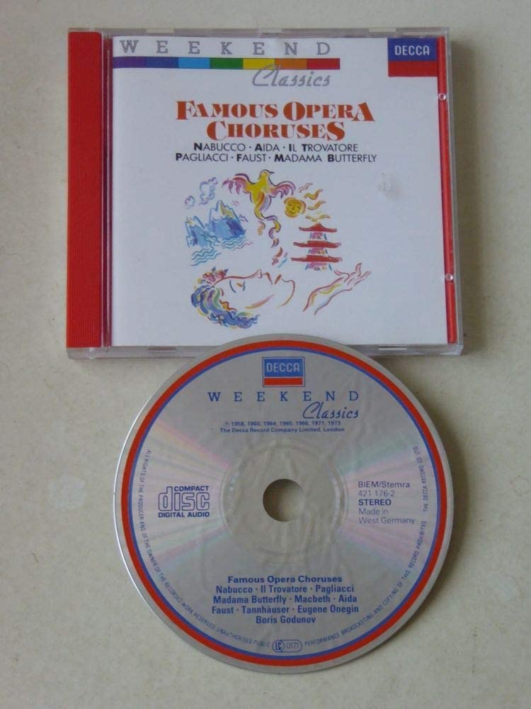 

CD VERDI, PUCCINI, GOUNOD, WAGNER; TCH - Famous Opera Choruses / Nabucco / A Non Japan Classical Used