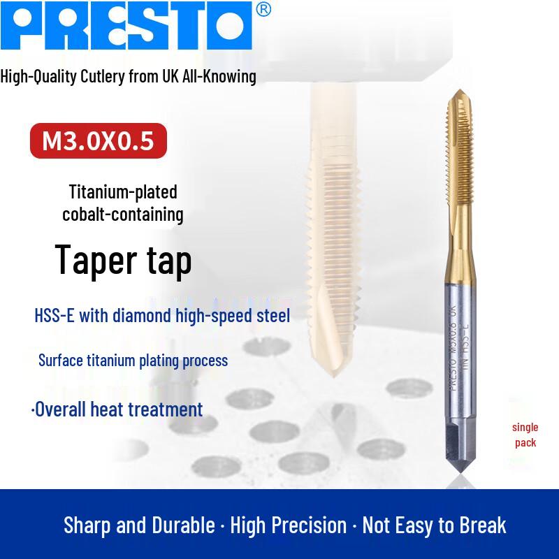 PRESTO Cobalt Titanium Plated POT Point Tap