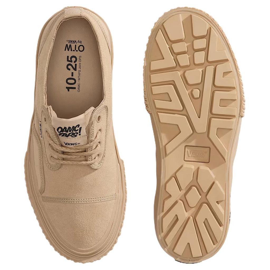 OAMC X WTAPS X Vans Seylynn Lug Sand Brown Unisex Sneakers Tan Beige VN000MYHSAN