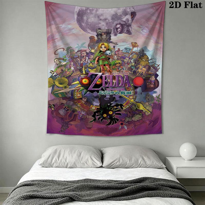 Triforce Wall Hanging Printed Fabric Blanket Decorative Tapestries for Bedroom Living Room Home Decor