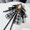 Ribbon Academic-style Bow Brooch Coffee-colored Vintage Bow Tie Bow Accessory  Casual Outfits