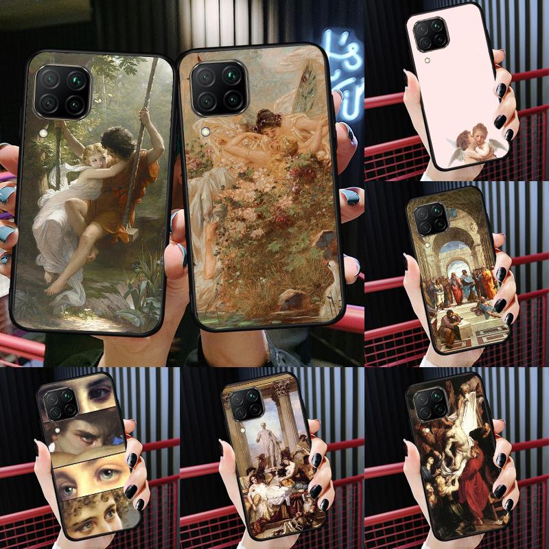 Renaissance Art Aesthetic For Huawei Nova Y91 Y60 Y70 Y72 Y90 Y61 12s 12i 11i 8i 10 9 SE P20 P40 Lite P30 P60 Pro Case
