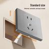 Gongniu 10A Flush-Mounted Five-Hole Wall Socket