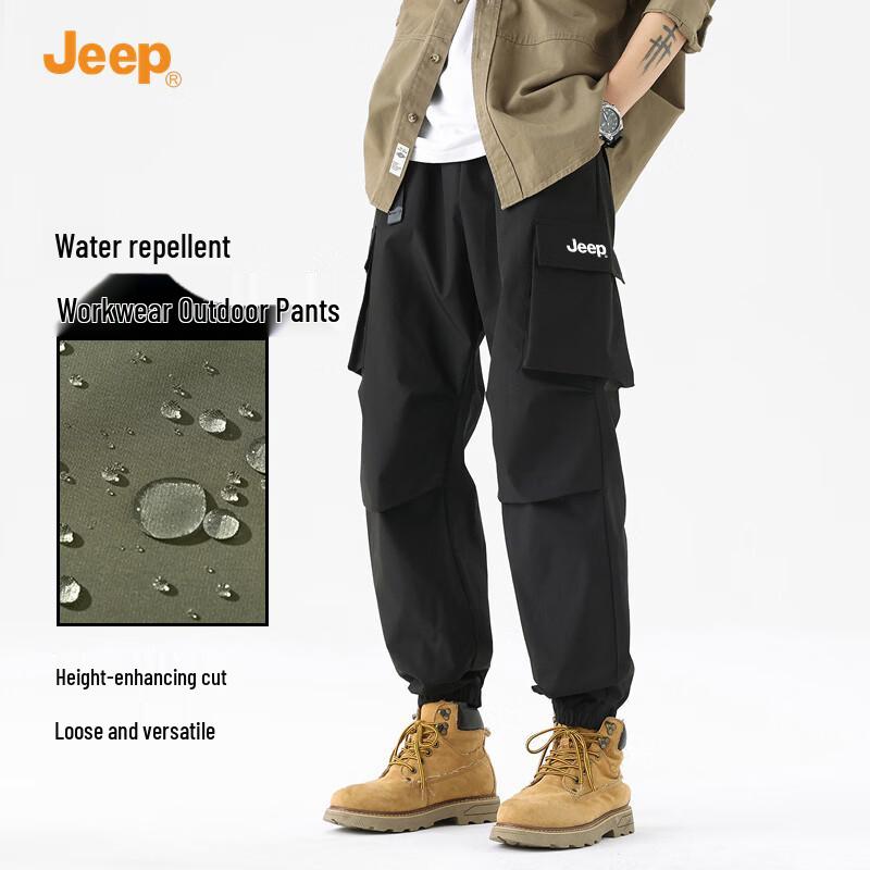 JEEP Men s Water-Repellent Softshell Jogger Cargo Pants 2XL