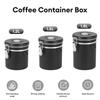Stainless Steel Airtight Lid Preserves Freshness Storage For Coffee Beans Canister Coffee Container with Co2 Valve Coffeeware