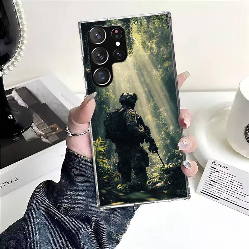 Military Army Special Forces Soft Phone Case For Samsung Galaxy S22 S23 S24 S25 Edge S26 Ultra S20 FE S21 Plus + Fundas Coque Ga
