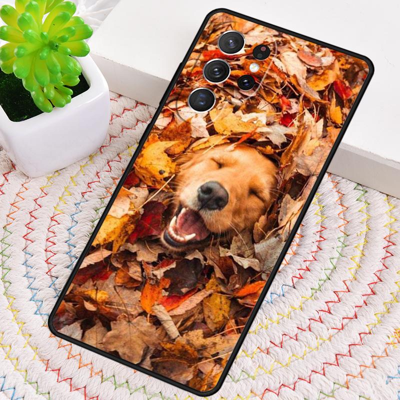 

Golden Retriever Friend pattern Silicone Phone Case For Samsung Galaxy note 10 pro S26 S24 S23 S22 S21 Plus S25Ultra Capa Cover Galaxy S26