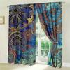 Set Of 2 Boho Floral Mandala Curtains Design Polyester Window Treatment Living Room Home Decor Curtain With Rod Pocket Blackout Perfect For Sitting