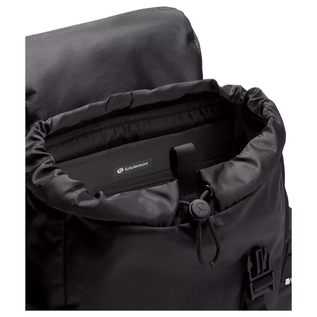 Lululemon Wunderlust 14L Vielseitiger Leichter Nylon Mini-Rucksack Damenrucksack Schwarz LU9COIS-0001