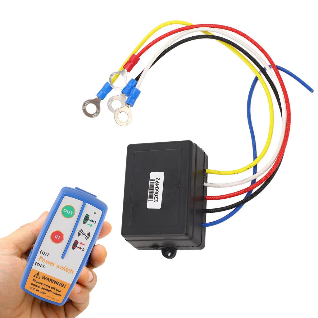 Electric Winch Wireless Remote Control System Switch 120W 12‑24V Replacement for Truck ATV SUV