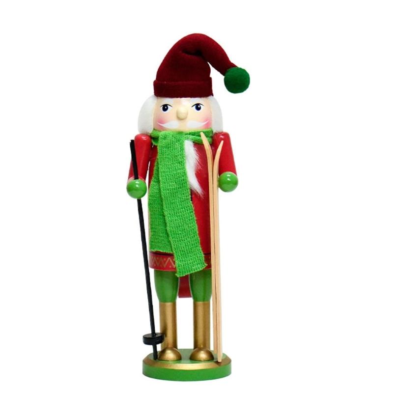 

Vibranted 30CM Nut Cracker with Snowman Design from Quality Wood for Seasonal Home or Office Display