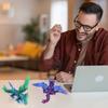 3D Printed Gemstone Flying Dragon Gift Toy with Wings That Can Be Twisted To Relieve Stress, Creative Dragon Figurine Toy