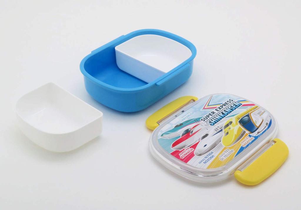 OSK Shinkansen Lunch Box with 360ml Made in Dishwasher and Microwave Locking Stylish and Suitable for and Inner, Capacity, Japan, Safe, Gasket, Cool,