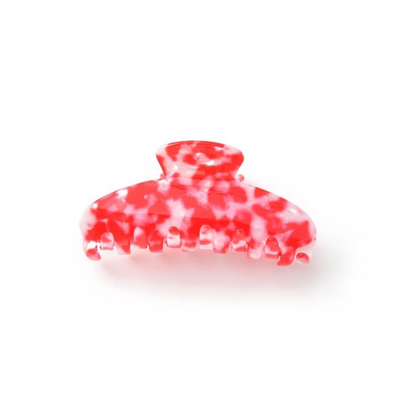 Acetate Hair Claw Clip In Orange Red Gradient Design Stylish Everyday Accessory Women Office Casual Wear Acetate Plate