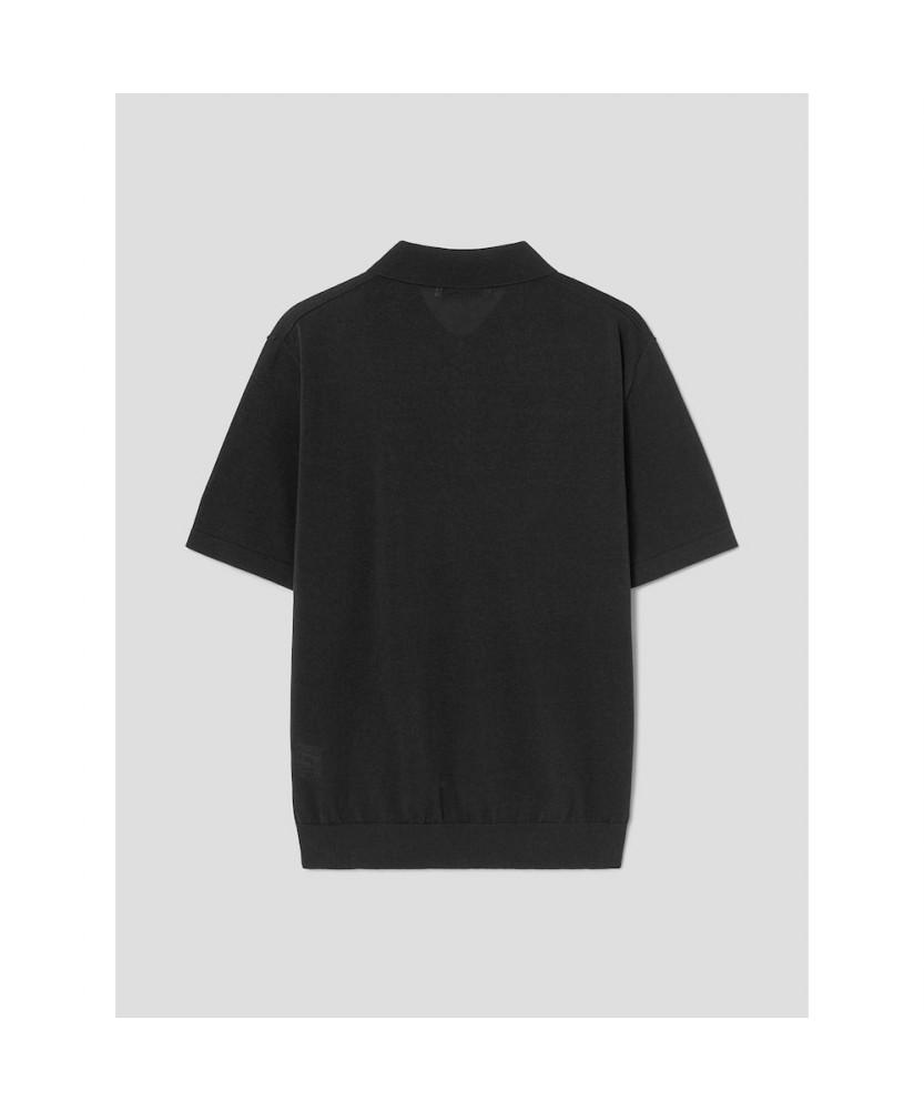8SECONDS Cotton Blend Collar Neck Short Sleeve Knit Ash
