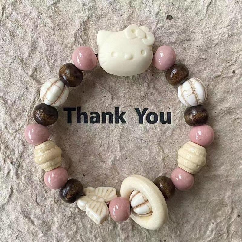 Ceramic bracelet, cartoon cute blush puppy bracelet female ceramic bracelet girlfriend gift
