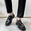 New Modelnew British Platform Lace-Up Wide Feet Men'S Shoes Business Dress Leather Shoes Men'S Breathable 5271-R