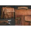 Men's Real Goat Laptop Briefcase Leather Vintage Brown Bag Messenger Shoulder