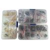 500pcs Barbed Fishing Hook Replacement Circles Hook Carbon Steel Eyed Fish Hook Rustproof Fishing Jig Hook Easy To Use