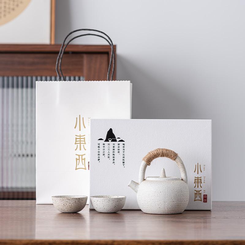 Light Luxury Kung Fu Tea Set Gift Box Set, a Pot of 24 Cups of Tea Tray, Business Gifts for Customers
