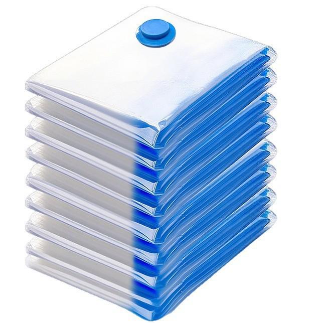Transparent Blue-Edged Vacuum Compression Bag for Duvets and Clothes