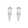 2025 High-End S925 Silver Stud Earrings with Zircon Inlay - Luxurious Versatile Design