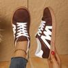 Women's Spring-Autumn Flat Soft-Soled Gump-Style Training Casual Sports Shoes, Retro Versatile Footwear, Available In Large Sizes.