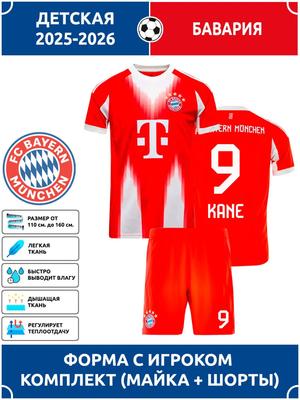 Bayern Munich Kane Football Jersey #9 Champions League Edition Football Jerseys Training Suit Set