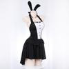 Sexy Tuxedo Anime Magician Bunny Girl Cosplay Costume Women Tails Dress Nightclub Rabbit Suit Halloween Party Performese Clothes