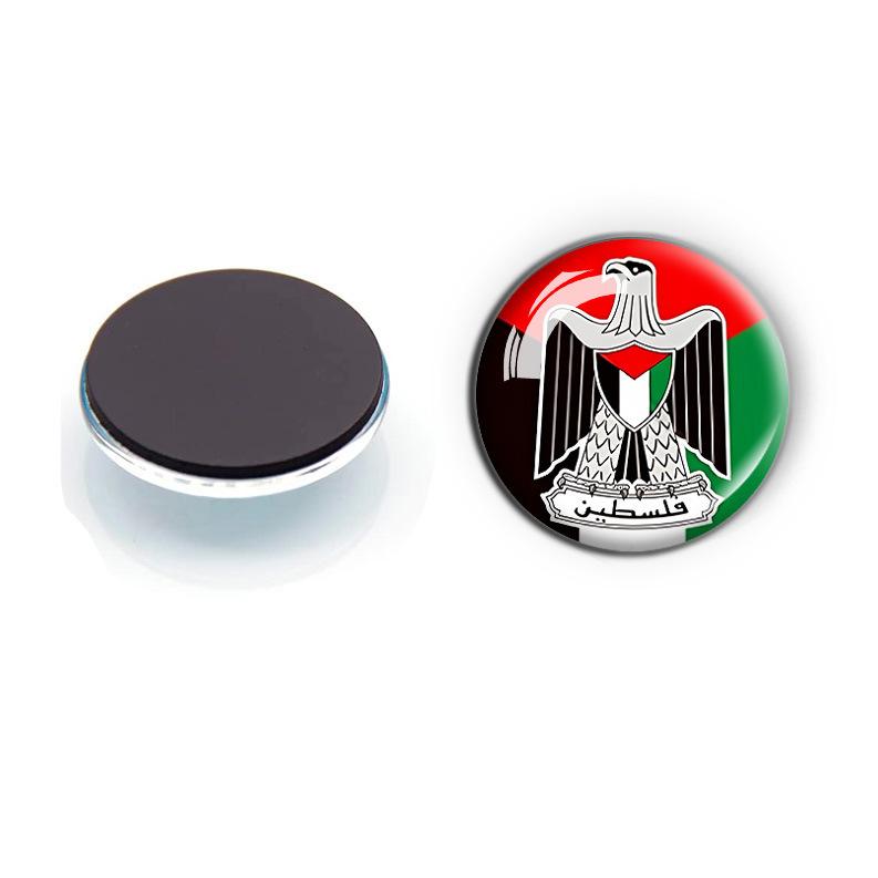 Palestine Flag Fridge Magnet, Time Gem Soft Magnetic Whiteboard Decorative 30mm