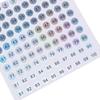 Etiquetas a laser à prova d'água número 1-300 adesivos esmalte batom etiquetas numéricas