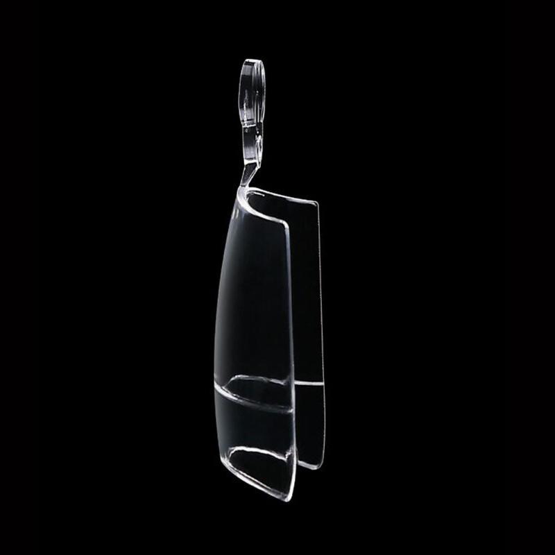 120/240Pcs Fake Toe Nail Tips Transparent Half Cover Toenail For Pedicure Square Press On Toenails For Women Nail Salons Diy