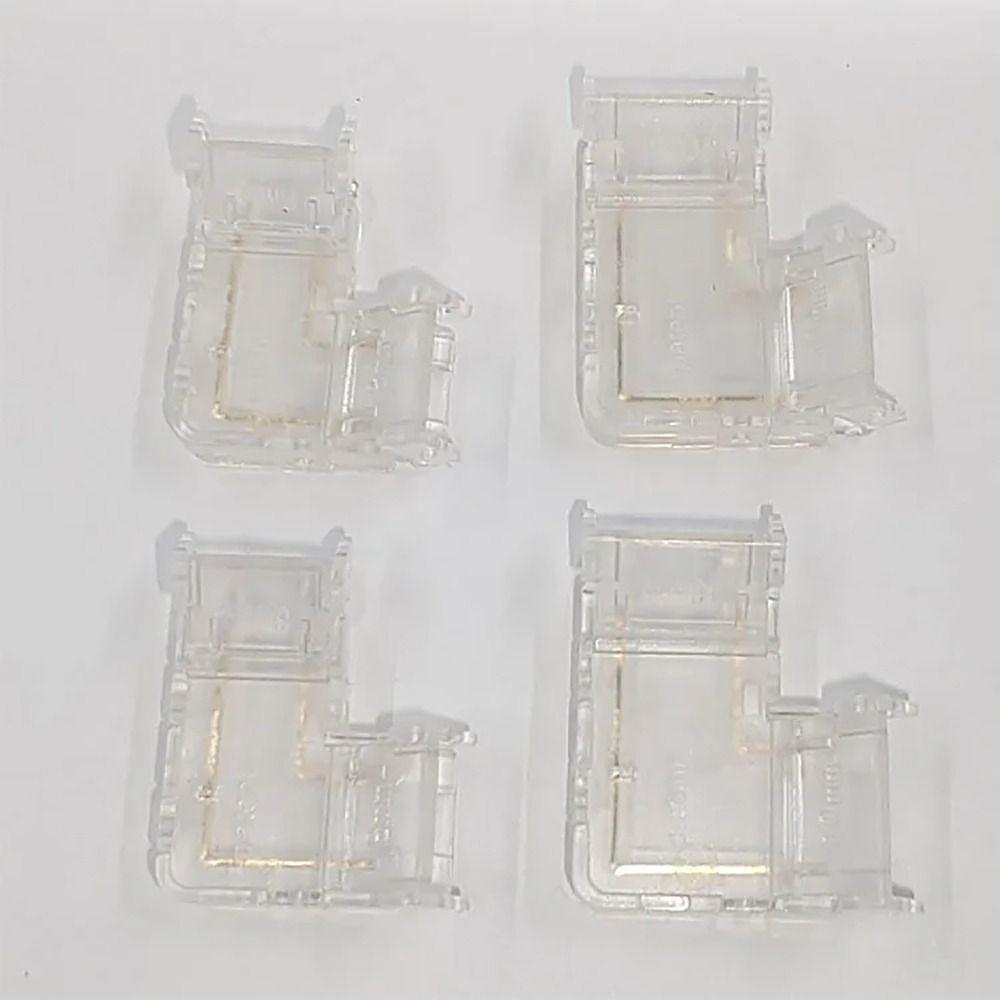 5Pcs/Set Transparent L-Shaped Corner LED Strip Connector  For 5mm 8mm 10mm 2/3/4pin FOB Tape Light
