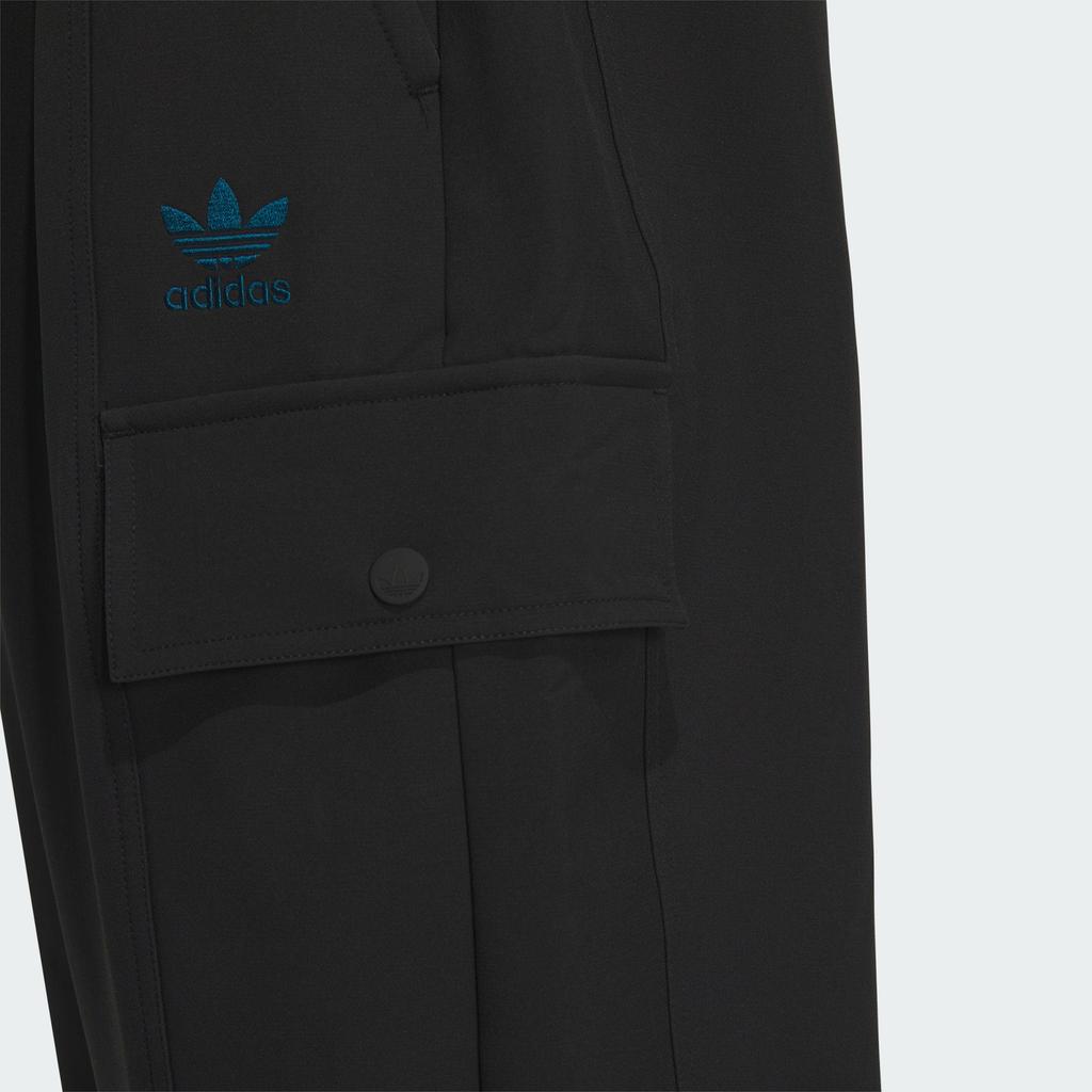 adidas Originály Jednofarebné Pletené Joggingové Nohavice so Sťahovacou Šnúrkou Pánske Spodné Prádlo Čierna Kamenná Zelená IZ1516
