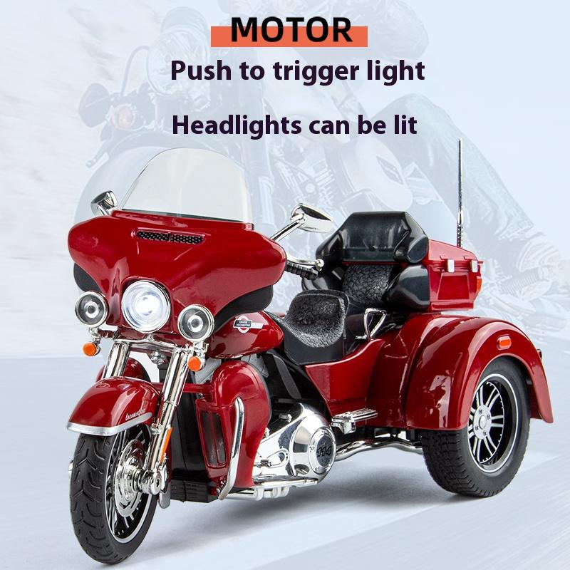 1/9 DAVIDSON Alloy Die Cast Motorcycle Model Simulation Sound Light Children's Toys Boys Birthday Gift