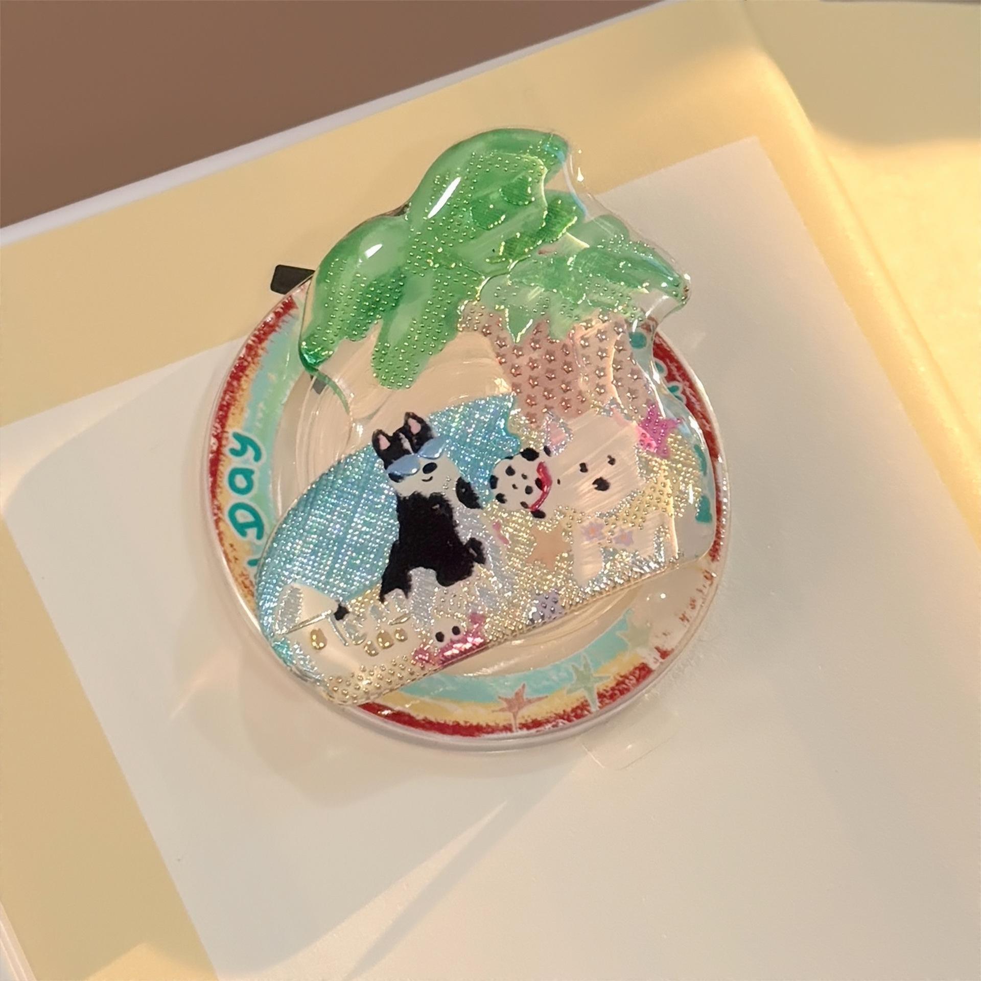 

Иллюстрация золотистого цвета для магнитного держателя Magsafe, персонализированный мультяшный держатель-подушка для мобильного телефона, выдвижной и портативный single bracket