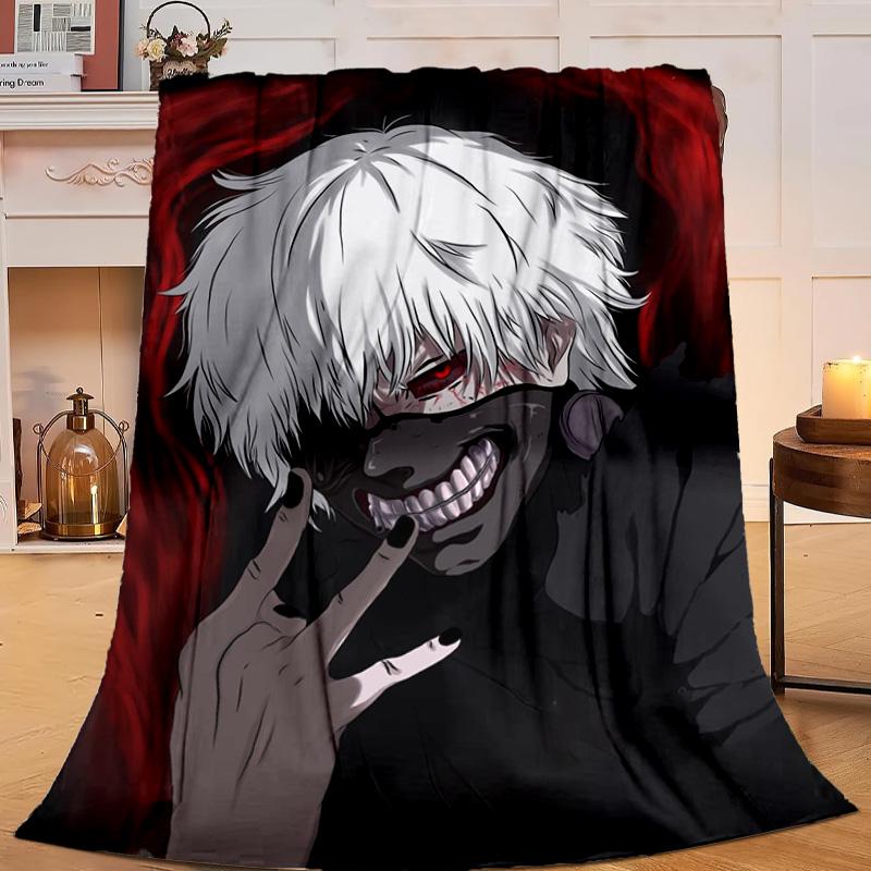 1PC Tokyo anime Artwork Flannel Blanket Gift, Suitable for Both Men And Women, Soft Ideal for Beds And Sofa, Birthday Or Christmas Gift