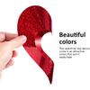 NUOBESTY 40pcs Glitter Heart Swirl Hanging Decoration, 3D Heart Shape Ornament Love Hanging Cutouts Valentines Banner Heart Garland Streamers