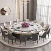 Electric Round Dining Table with 20 Induction Cookers - Perfect for Restaurants, Private Rooms, and Home Hot Pot.