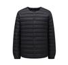 Men's Two-Opening Stand-Up Collar Lightweight Down Jacket - Warm White Duck Down for Autumn/Winter