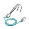Scuba Diving Double Dual Stainless Steel Drift Hook with Luminous Line for Cave Dive AccessoriesLuminous Sky Blue