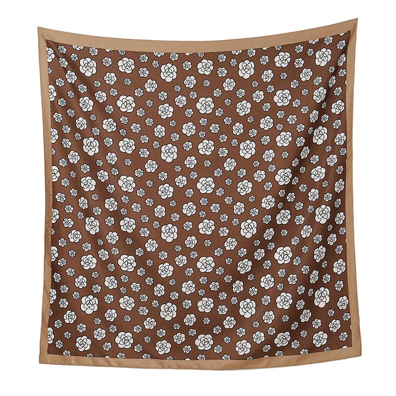 90*90cm Imitation Silk Square Scarf Printed Foulard Shawl Innovative Design Pattern Turban Polyster Headband Islamic Hijabs