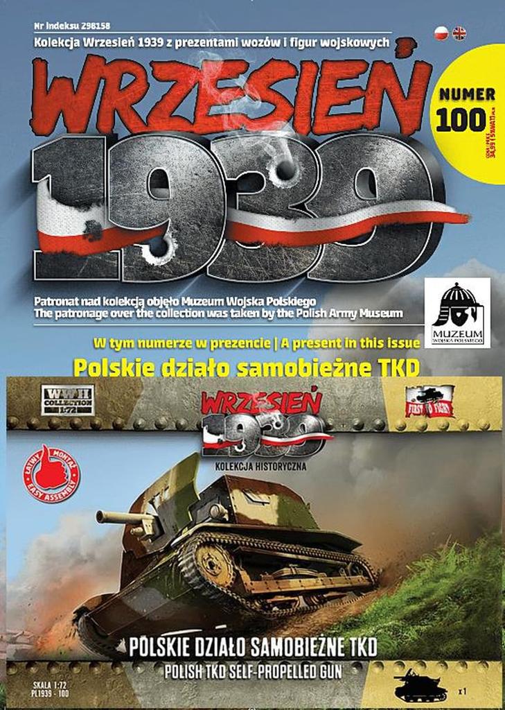 FTF 1/72 Scale Polish TKD 47mm Self-Propelled Gun Plastic Model Kit PF72100 (Tank)