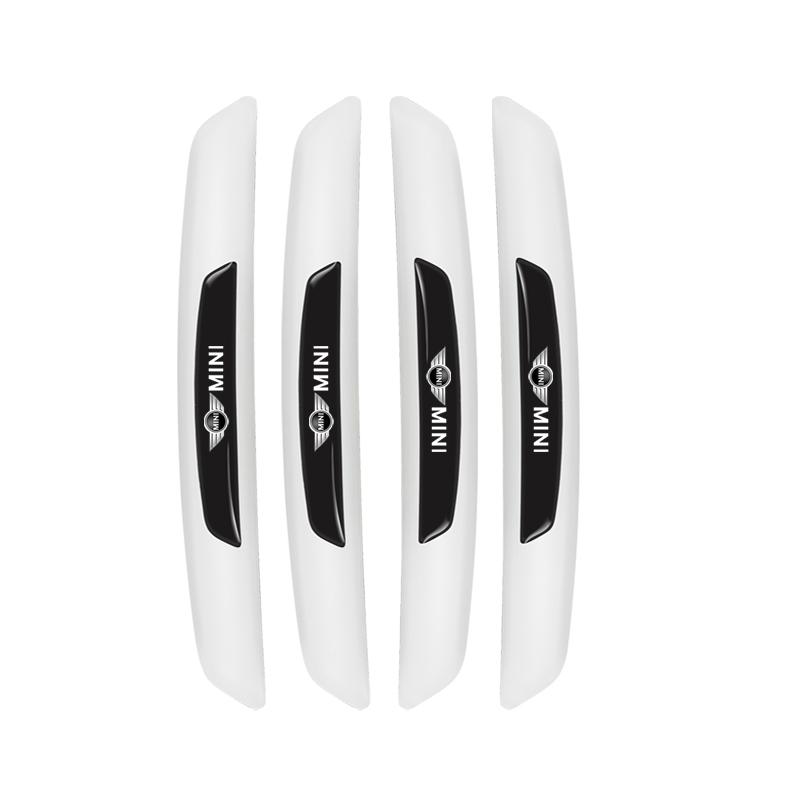

4Pcs Rubber Anti Collision Strip Car Door Rearview Mirror Protector Stickers For Mini Cooper JCW Works R56 R50 F54 F55 F57 F56