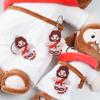 Cartoon Jesus Umarmung Plüschtier mit Schlüsselanhänger-Dekoration Nachttisch Sofa Kissen Weihnachtsgeschenk Weiche Plüschpuppe für Kind Geschenk