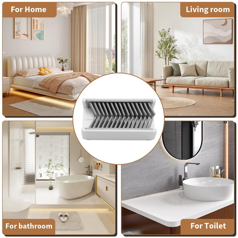 

FTS Hair Catcher, Hair Trap For Shower Drain, Hair Collector, Silicone Material, Easy To Catch Shed Hair белый