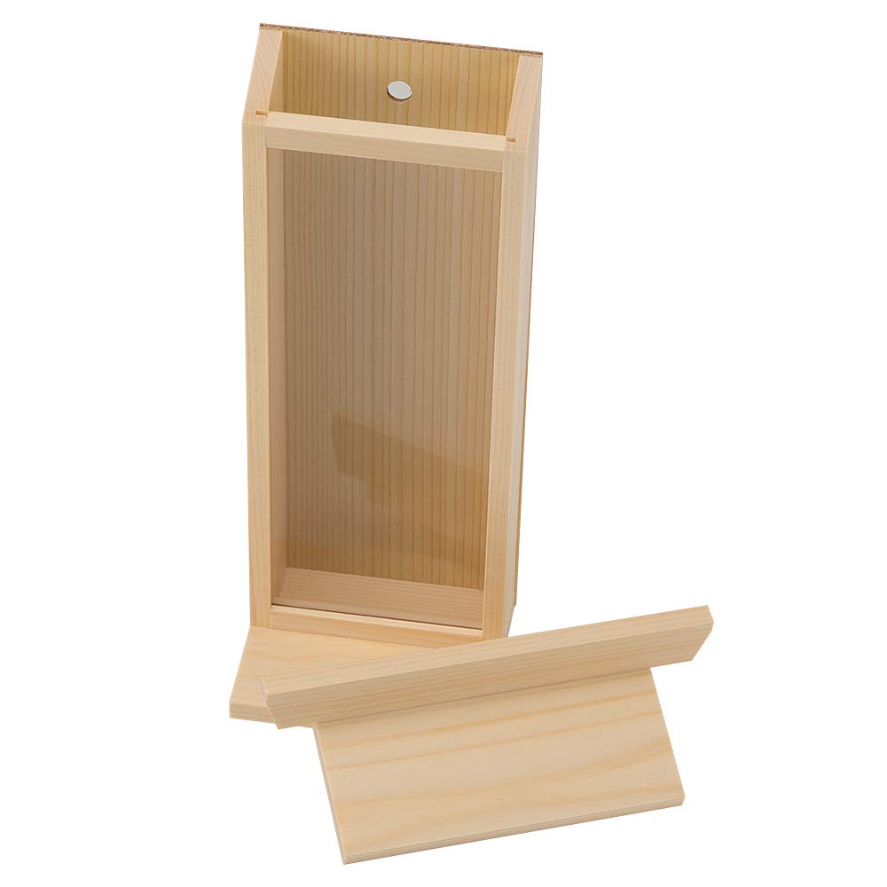 Takita Shoten Buddhist Altar (Shinto Shrine) Simple Shinto Shrine with O-Azuma Holder and Holder, 30cm Tall X 17.5cm Wide, Wall-Mountable Shrine