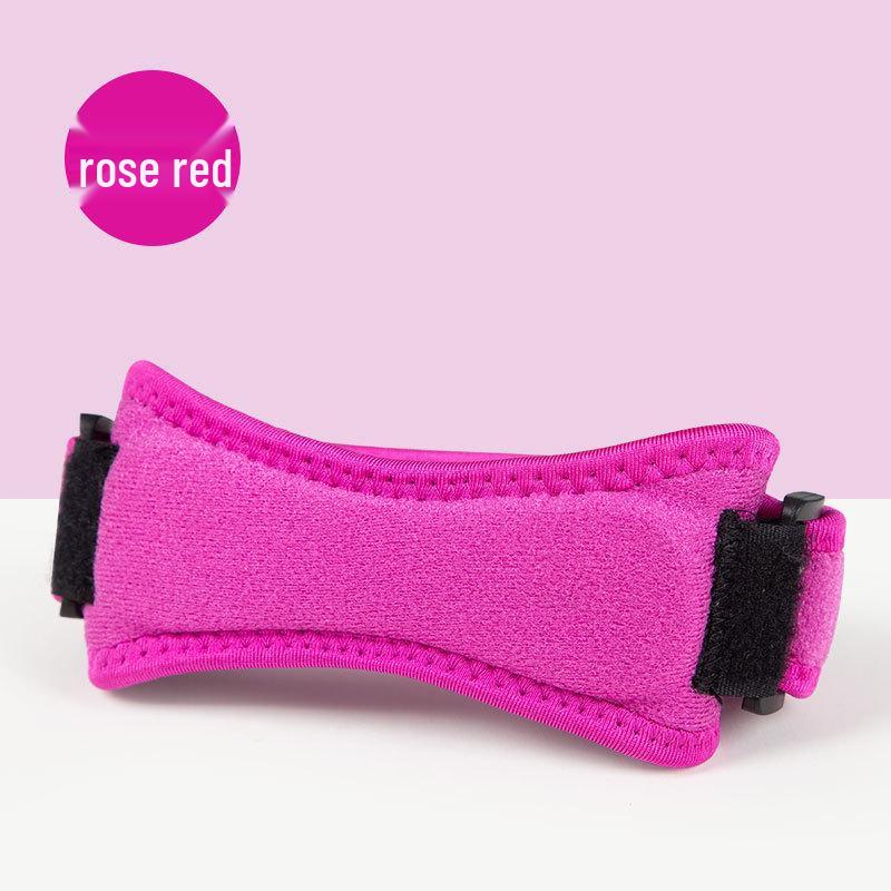 

Adjustable Compression Patella Strap for Outdoor Activities - Breathable Shock Absorbing Knee Pad for Cycling, Mountaineering, and Basketball. One Size рожевий червоний колір