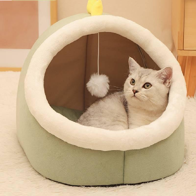Cozy Cat House Bed For Small To Medium Dogs All Seasons Use Breathable Fabric Various Sizes Available